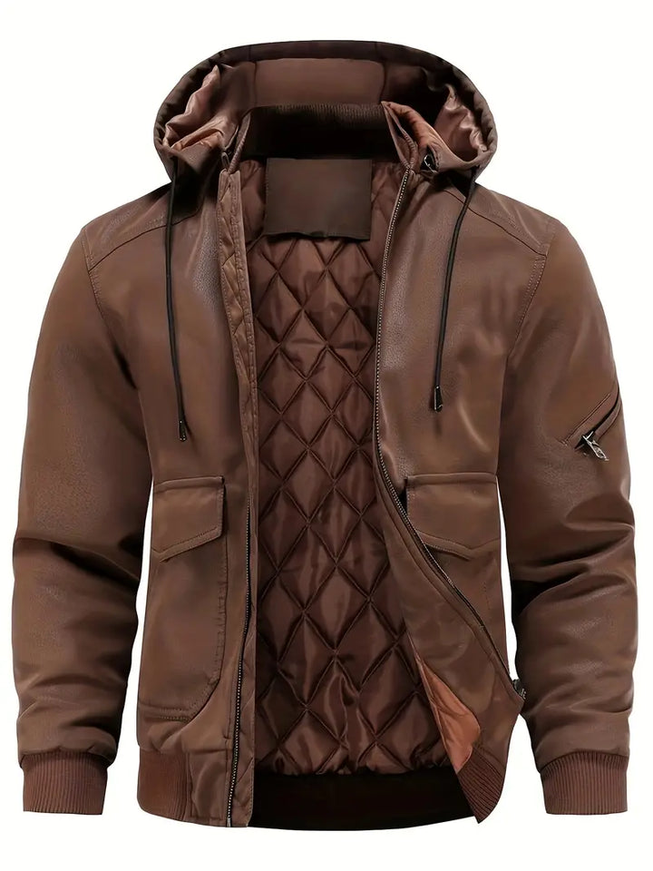 Men's winter jacket with hood - Robust and warm for the winter