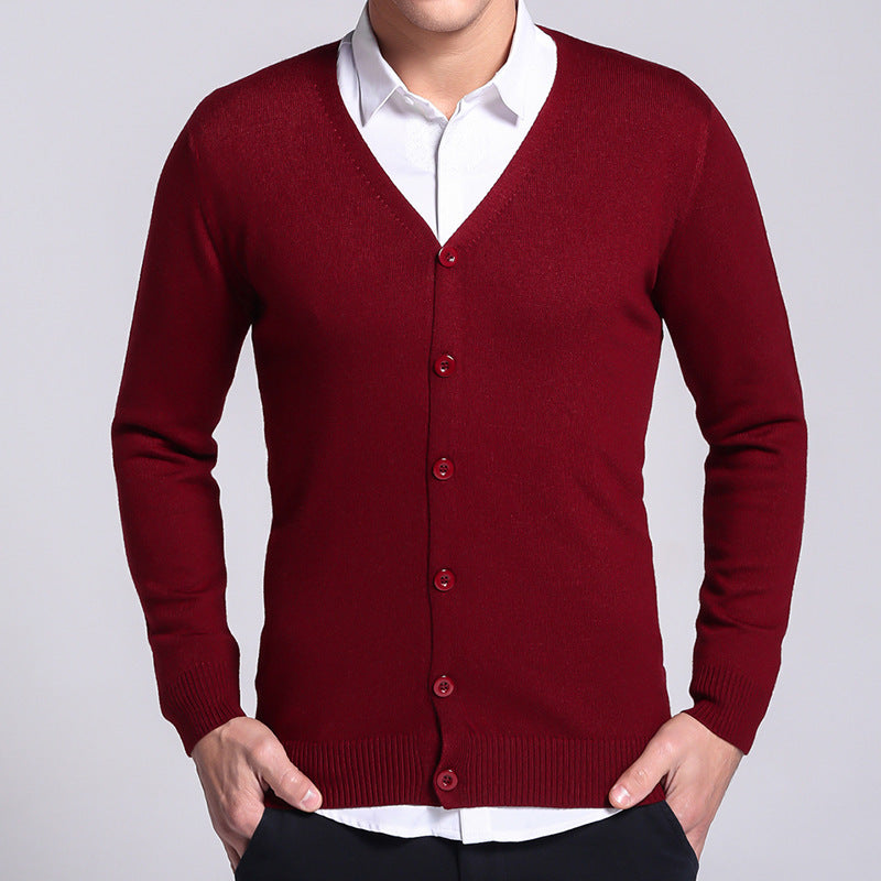 Classic Men's cardigan with button