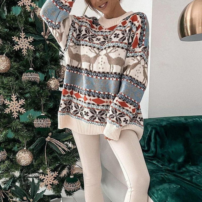 Warm and comfortable women's Christmas jumper