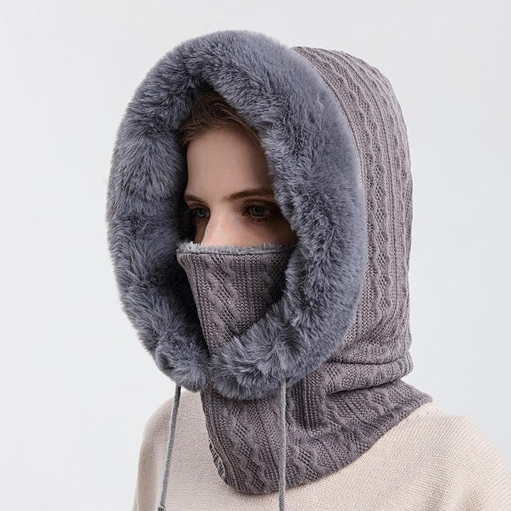 Warm Hooded Scarf for Women