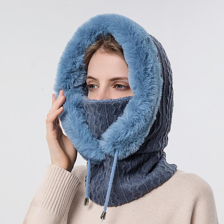 Warm Hooded Scarf for Women