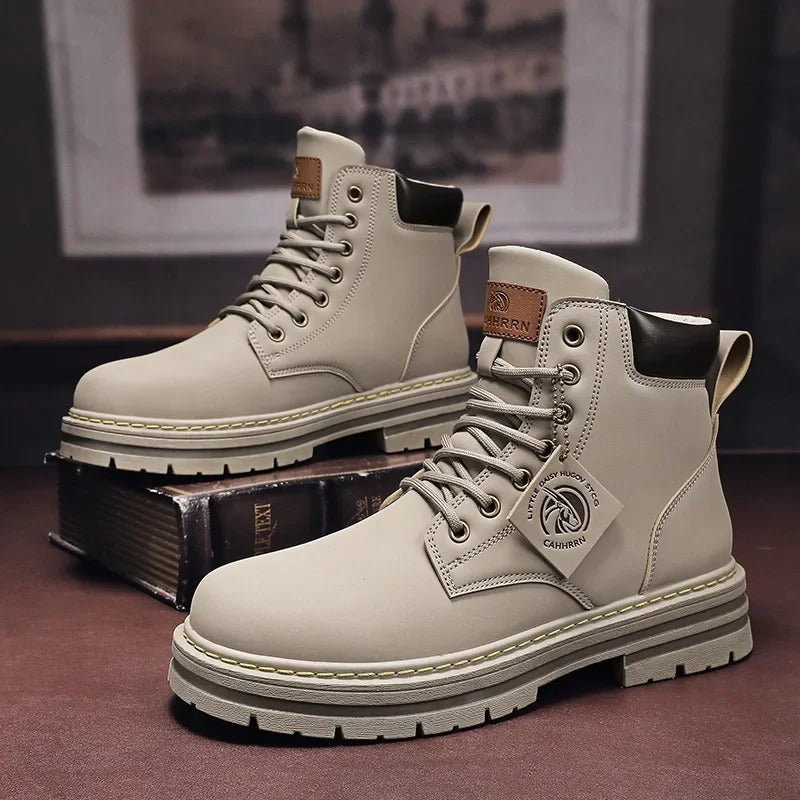 Men's leather boots for winter