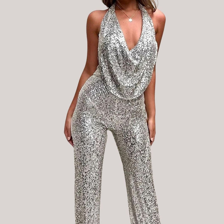 Elegant glittery jumpsuit for women