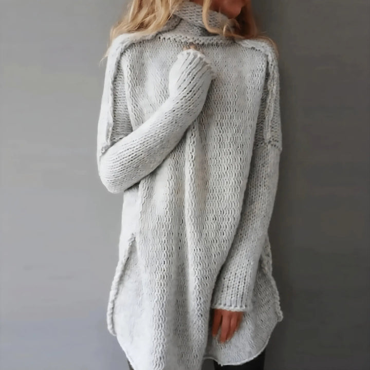 Women's Hand-Knitted Cable Sweater