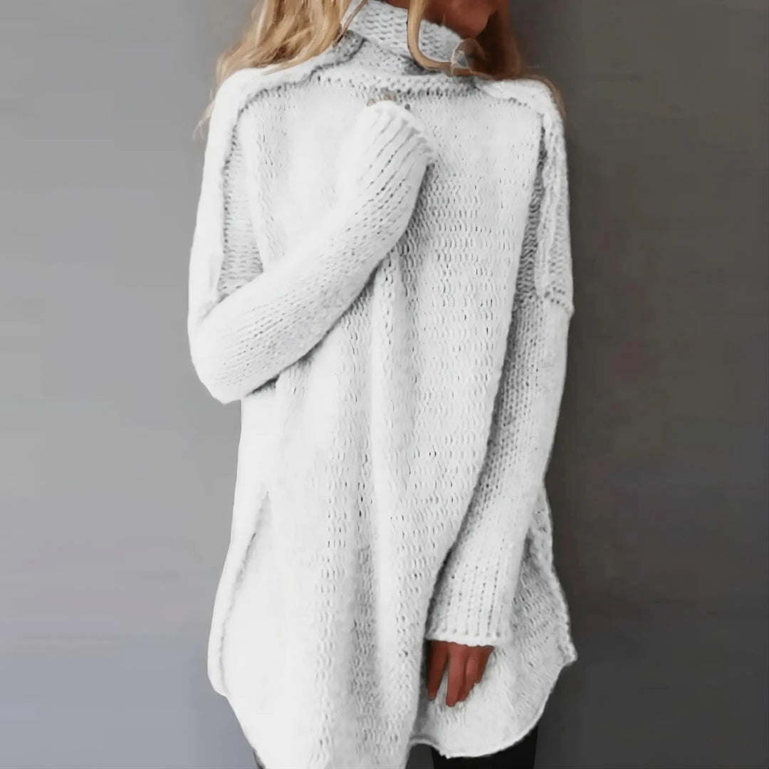 Women's Hand-Knitted Cable Sweater