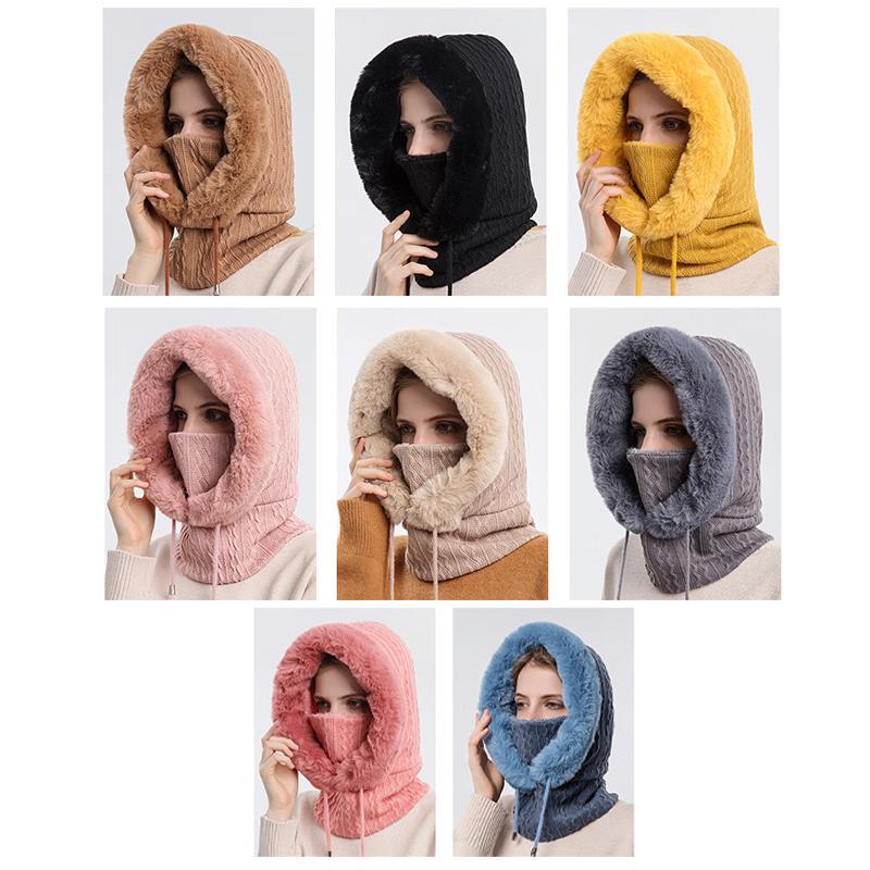 Warm Hooded Scarf for Women