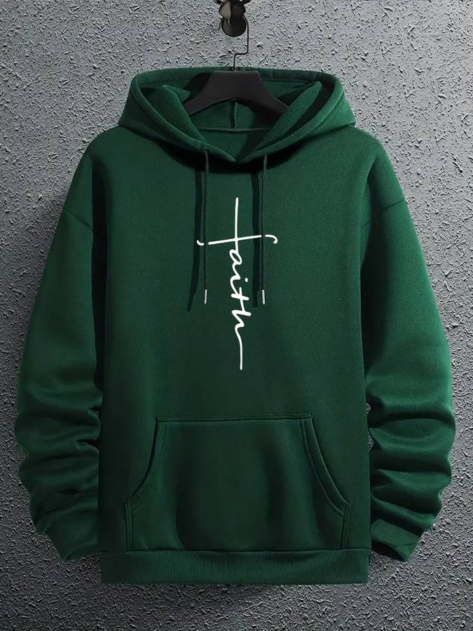 Casual Hoodie with Letters for Men