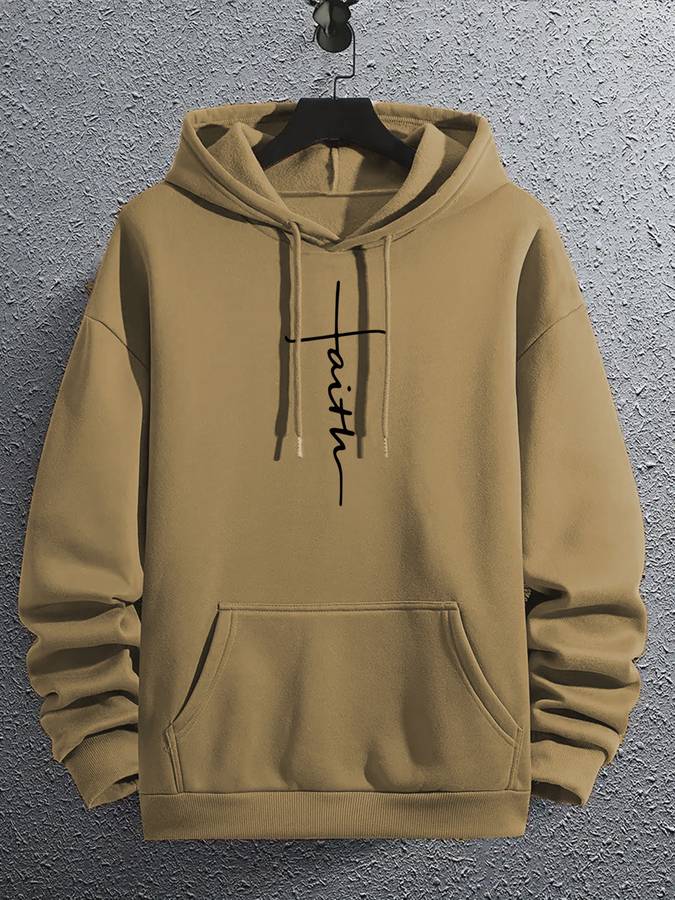 Casual Hoodie with Letters for Men