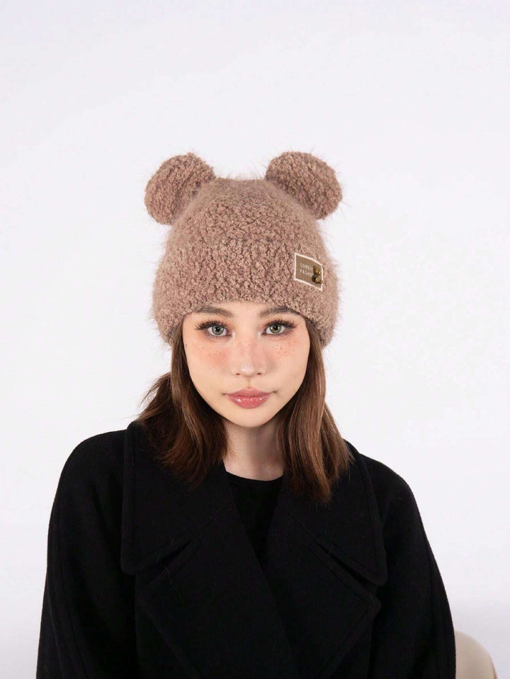 Warm teddy winter hat