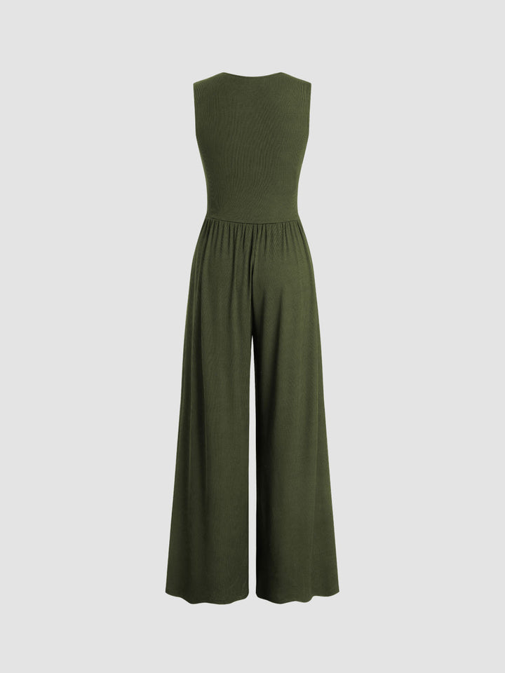 Ladies wide leg jumpsuit