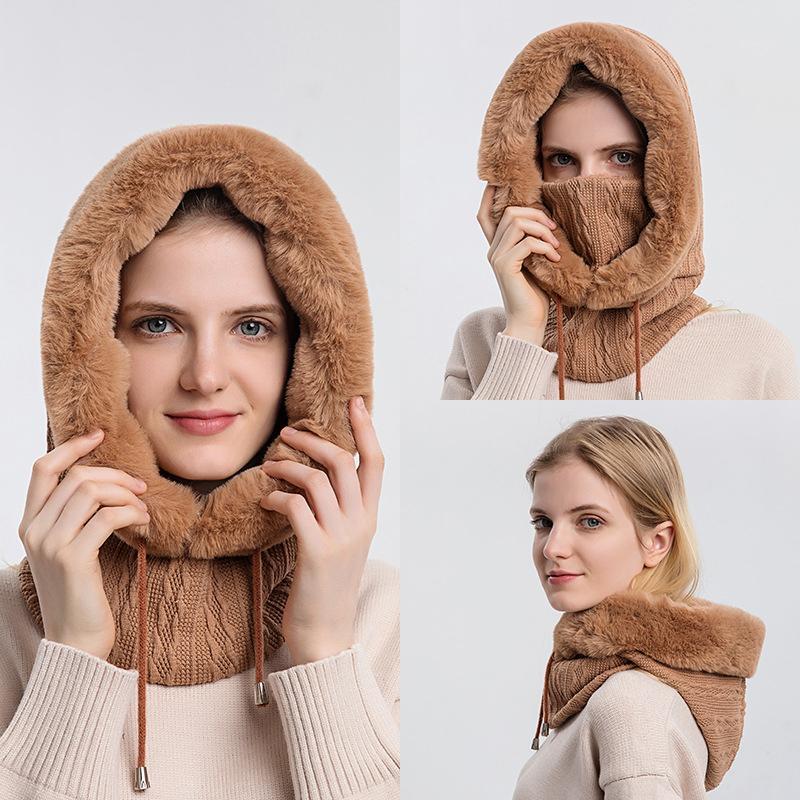 Warm Hooded Scarf for Women