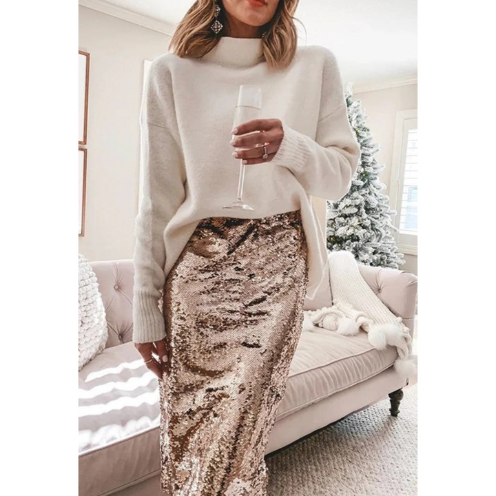 Women's Elegant Sequins Skirt