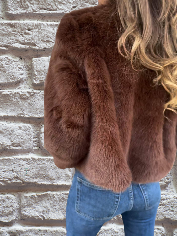 Luxury Fluffy Winter Jacket for Ladies