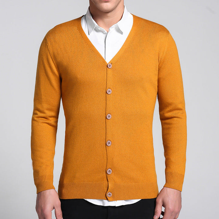 Classic Men's cardigan with button