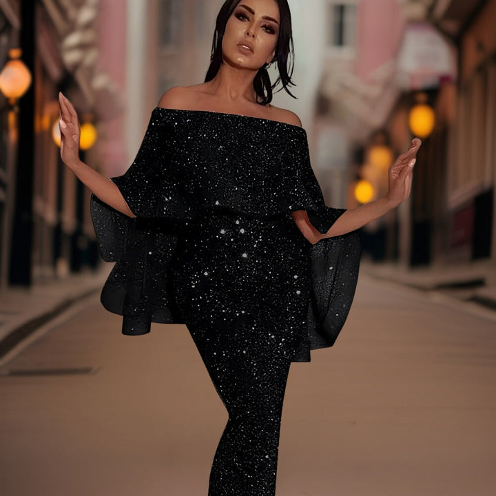 Stunning off-the-shoulder dress for women