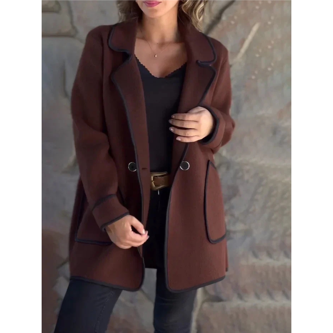 Women's casual warm blazer