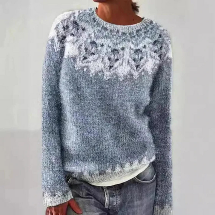 Women's round neck knitted jumper