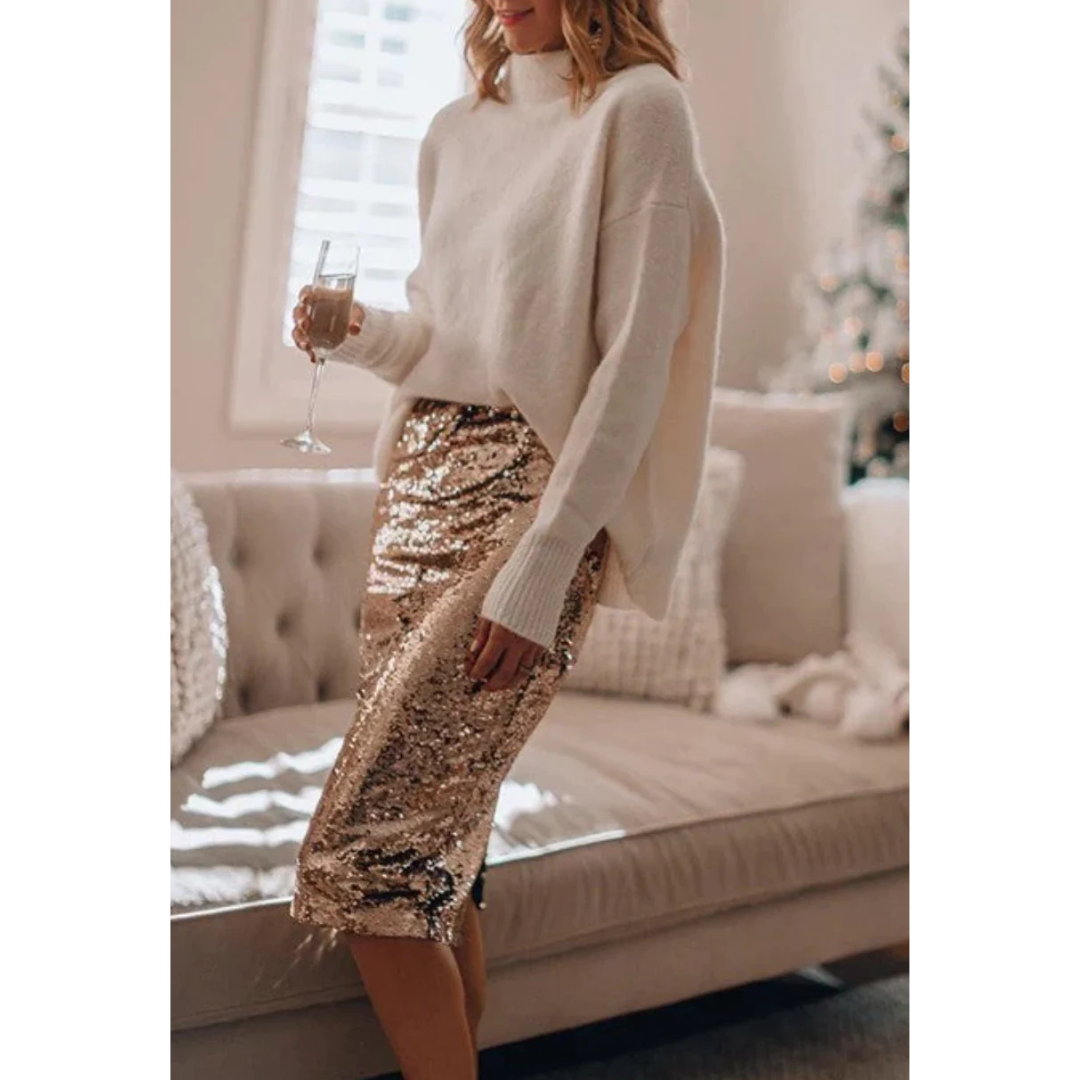 Women's Elegant Sequins Skirt