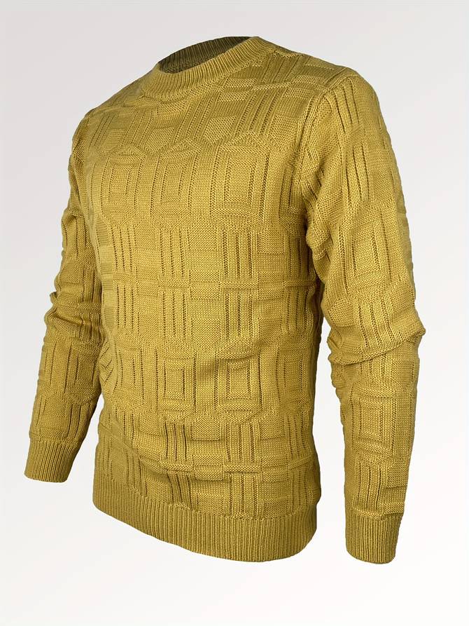 Jumper with round neck for men