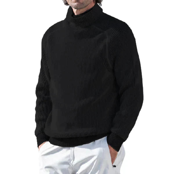 Men's Sweater with Warm Neck