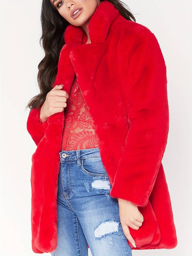 Women's Fluffy Warm Coat