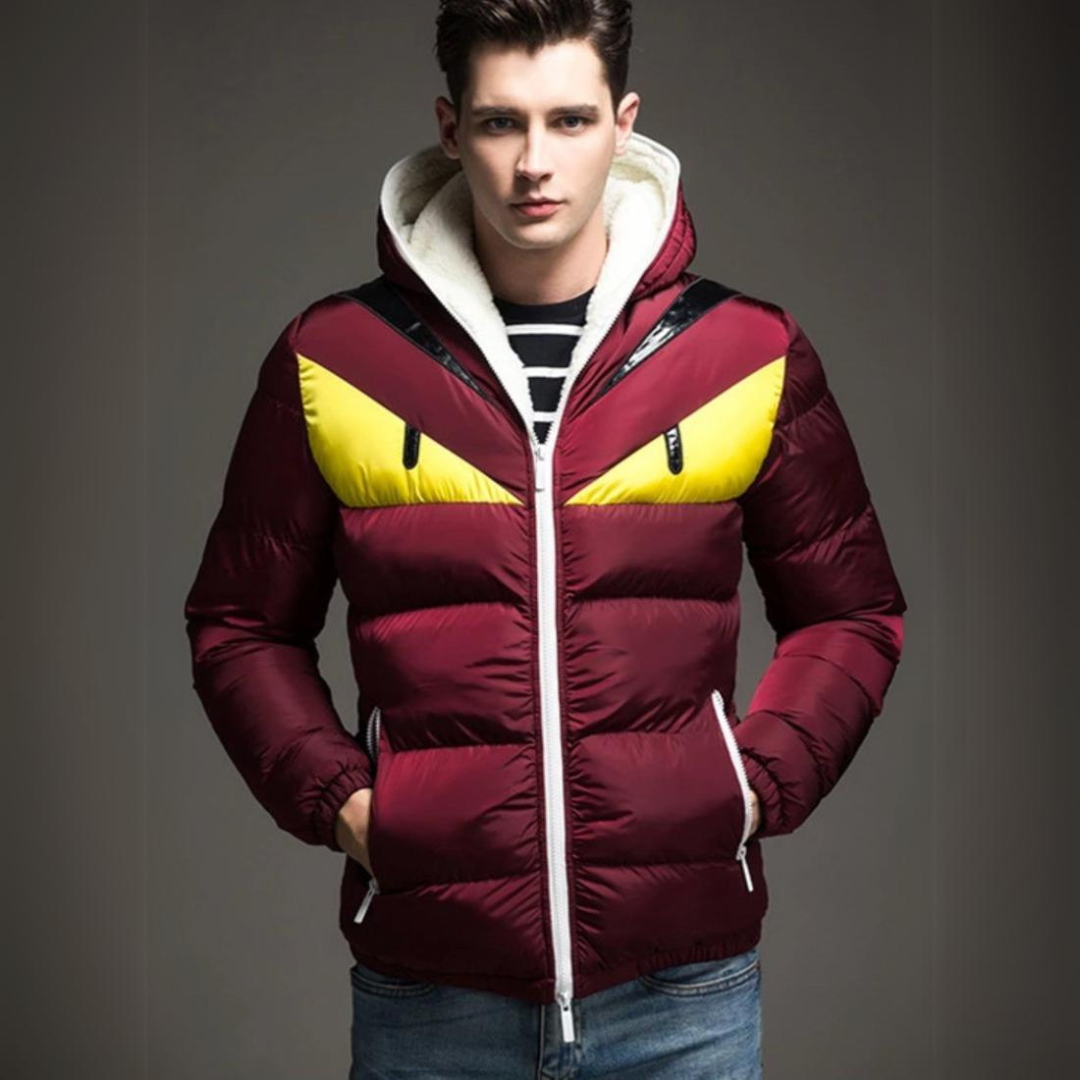 Men's warm winter padded jacket