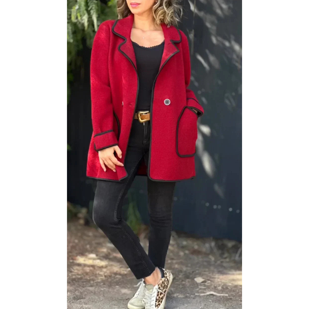 Women's casual warm blazer