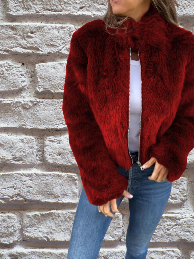 Luxury Fluffy Winter Jacket for Ladies