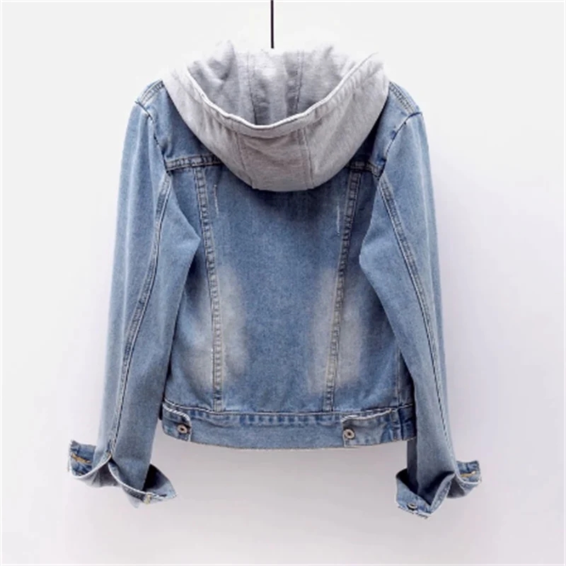 Denim Jack with detachable hood for Women