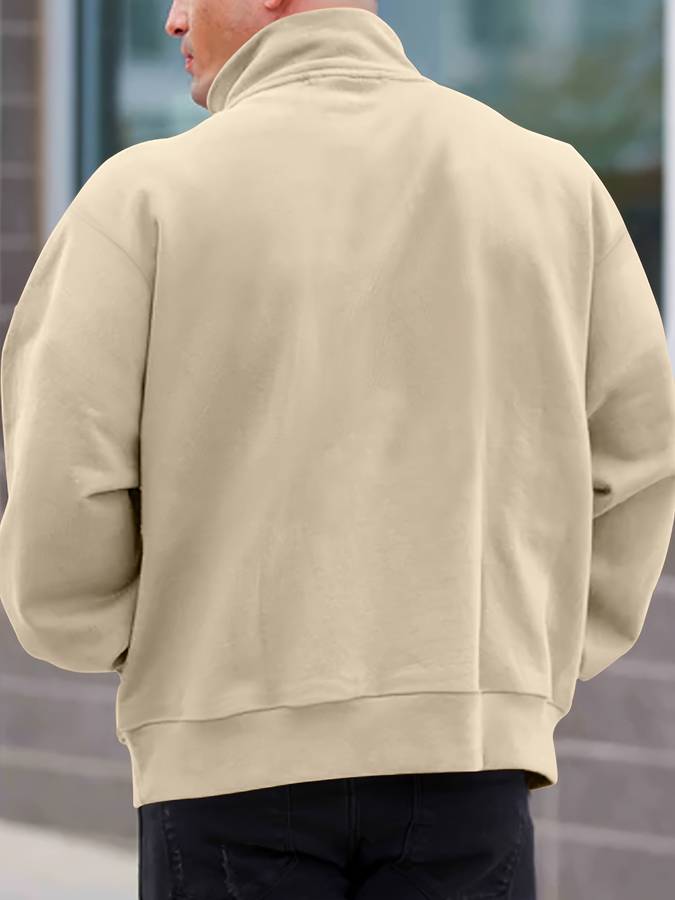 Zipped jumper for men