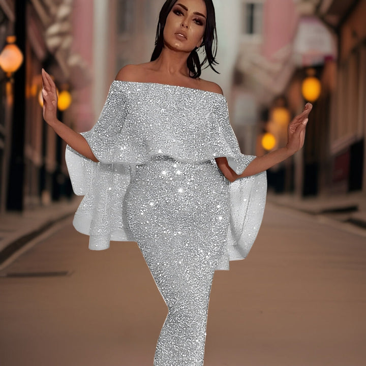 Stunning off-the-shoulder dress for women