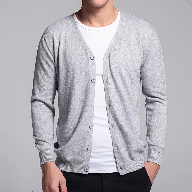 Classic Men's cardigan with button