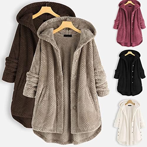 Ladies hooded winter cardigan