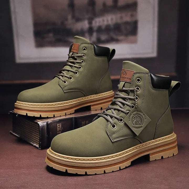 Men's leather boots for winter