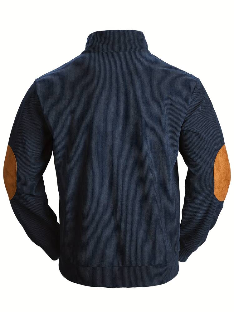 Patch pattern jumper for men