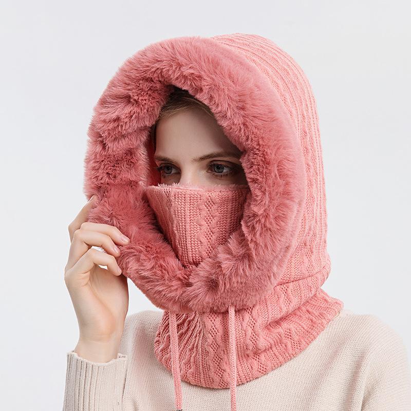 Warm Hooded Scarf for Women