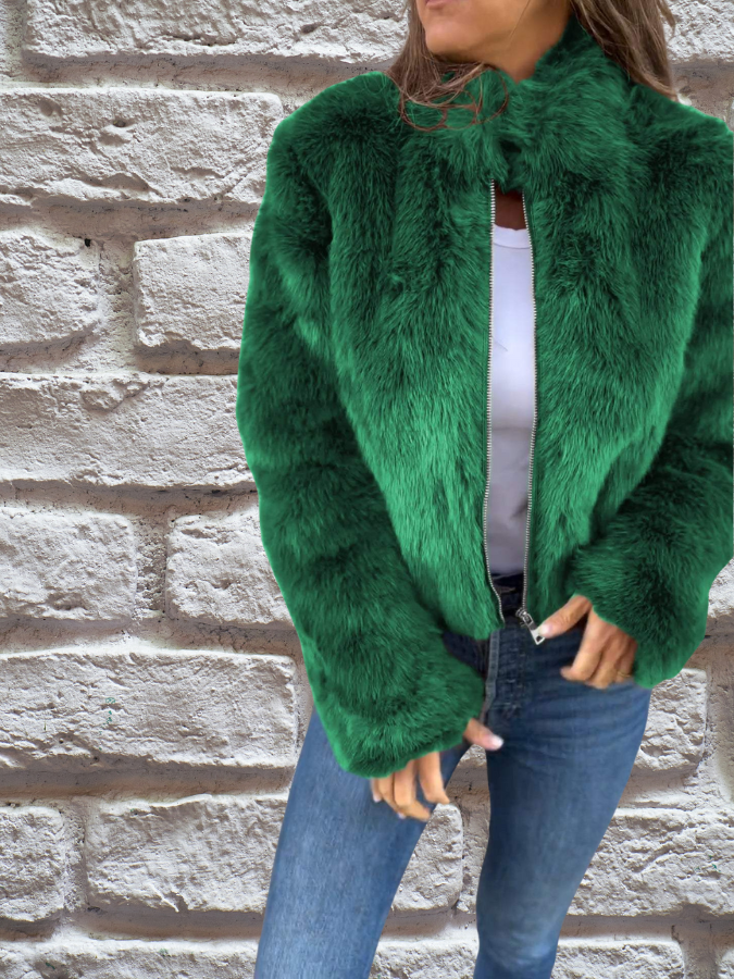 Luxury Fluffy Winter Jacket for Ladies