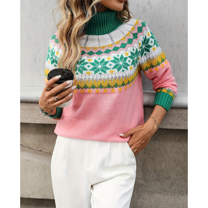 Women's knitted long sleeve jumper