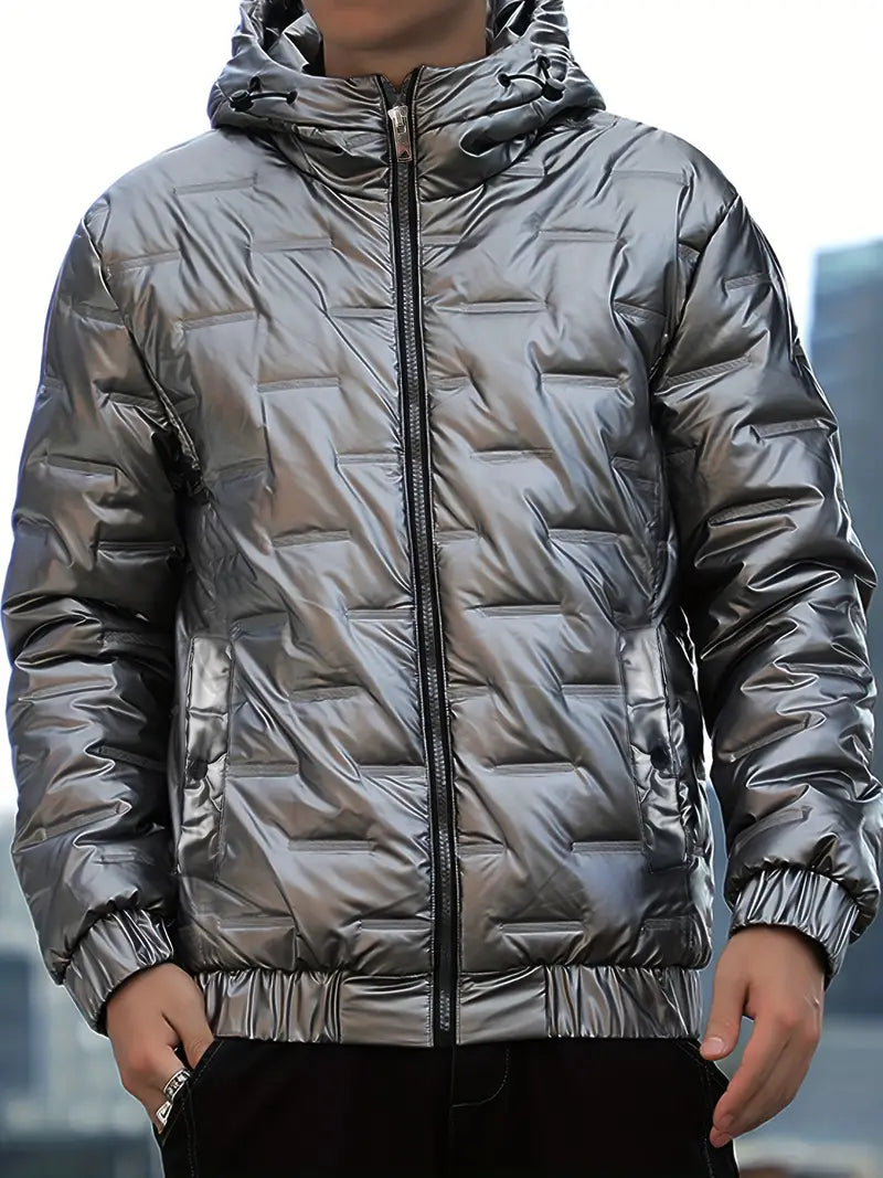 Padded winter jacket for men