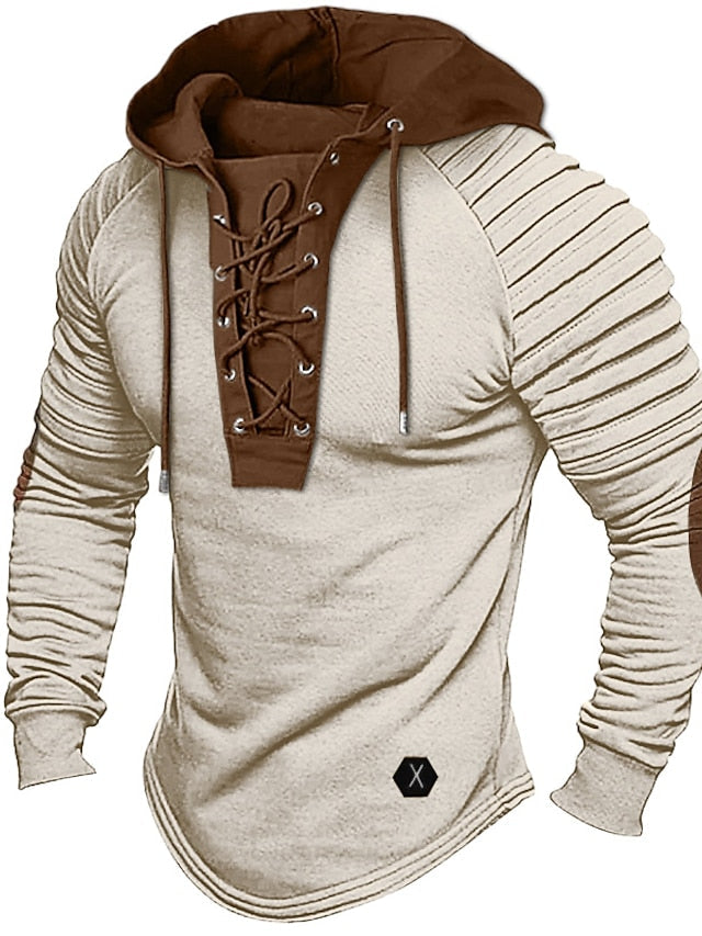 Hoodie with Lace Detail for Men