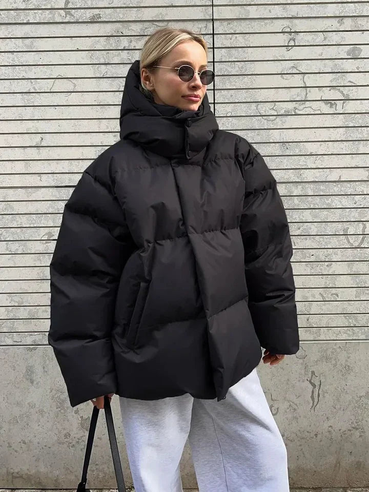 Quilted ladies winter coat