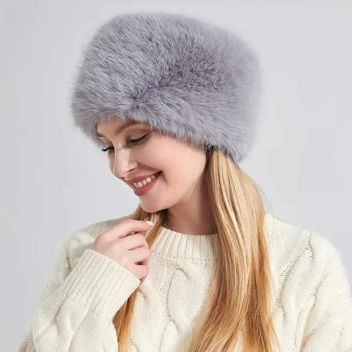 Fluffy ladies winter hat