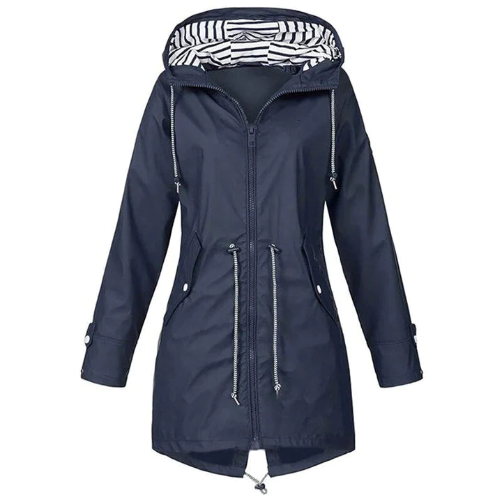 Long women's raincoat