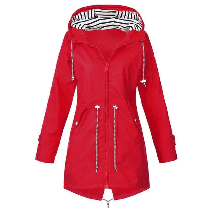 Long women's raincoat