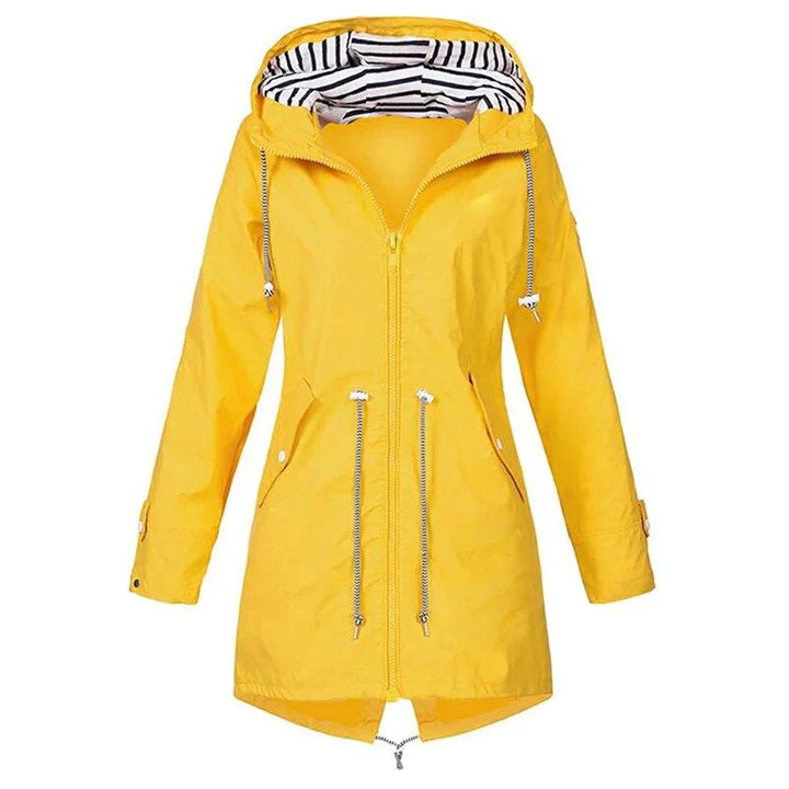 Long women's raincoat