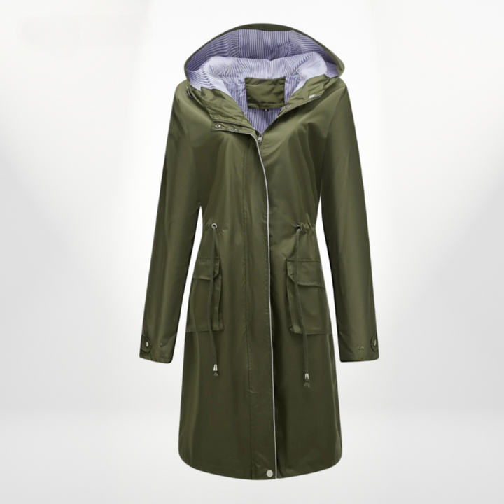 Women's stylish waterproof trenchcoat