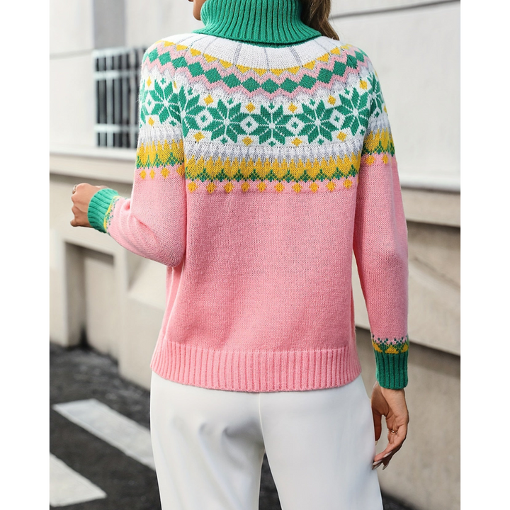 Women's knitted long sleeve jumper