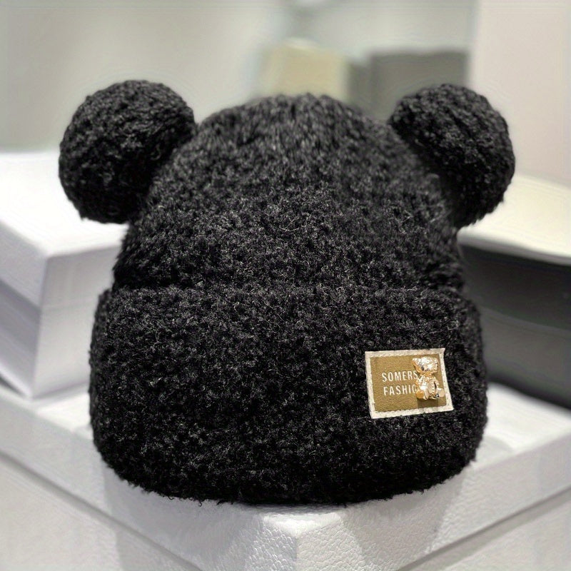 Warm teddy winter hat