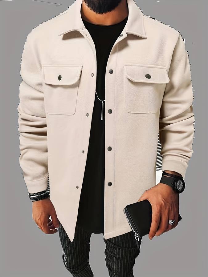 Men's Winter Vest with Button Closure