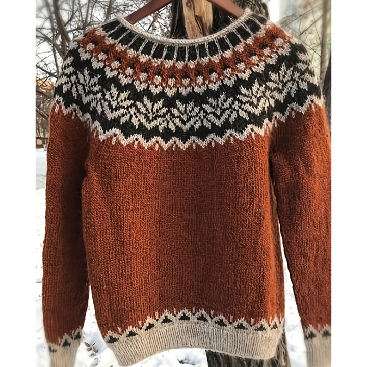 Women's round neck winter jumper